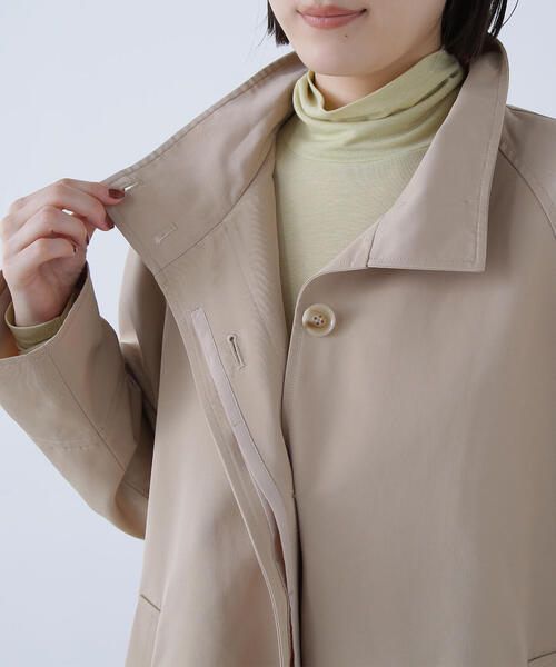 NATURAL BEAUTY BASIC(ナチュラルビューティーベーシック)の「◇スタンドネックテントラインブルゾン(ブルゾン・レディース・ブラック/ベージュ・MEDIUM/SMALL)」の8枚目の写真