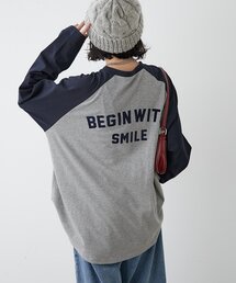 NUNIFE（ユニフィー）の「【NUNIFE】ラグランBIGＴシャツ（Tシャツ/カットソー・レディース）」