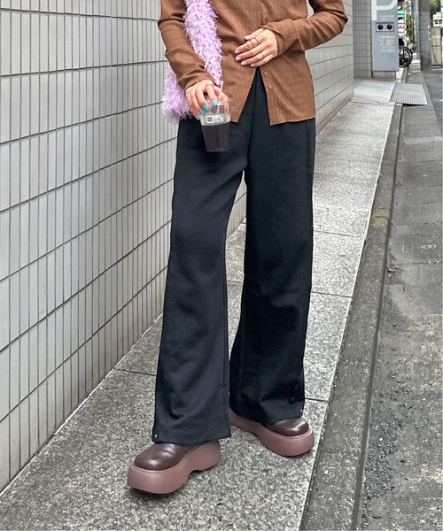 PILIT（ピリット）の「2way スウエットパンツ（スウェットパンツ・レディース・ブラック/杢グレー・MEDIUM）」の2枚目の写真