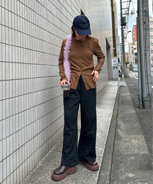 PILIT（ピリット）の「2way スウエットパンツ（スウェットパンツ・レディース・ブラック/杢グレー・MEDIUM）」の9枚目の写真