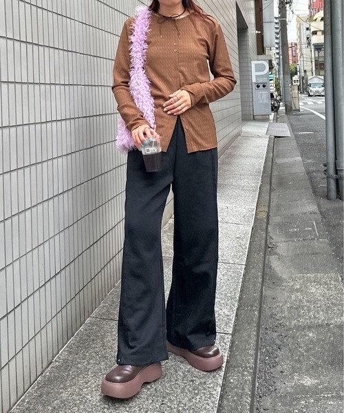 PILIT（ピリット）の「2way スウエットパンツ（スウェットパンツ・レディース・ブラック/杢グレー・MEDIUM）」の10枚目の写真