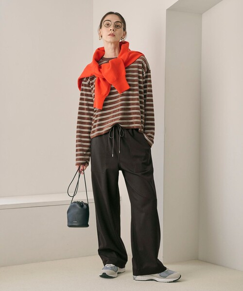 BEAUTY&YOUTH UNITED ARROWS(ビューティーアンドユースユナイテッドアローズ)の「ポリエステルブレンド パッチポケットパンツ(その他パンツ・レディース・ダークグレー/マスタード/ダークブラウン・XS/L/M/S)」の6枚目の写真