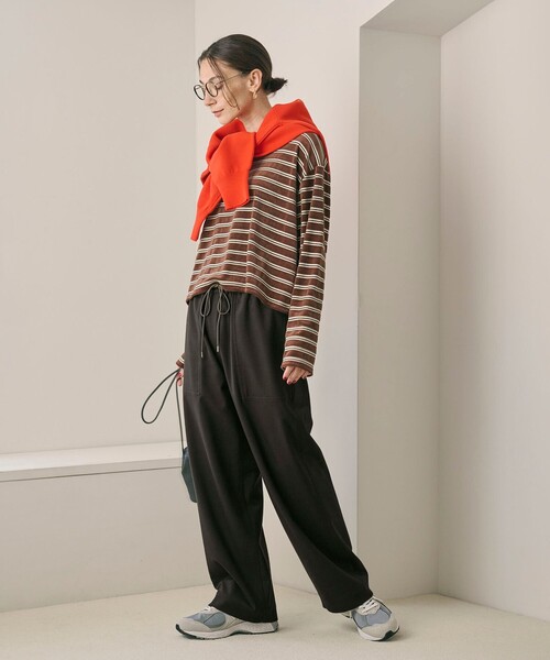 BEAUTY&YOUTH UNITED ARROWS(ビューティーアンドユースユナイテッドアローズ)の「ポリエステルブレンド パッチポケットパンツ(その他パンツ・レディース・ダークグレー/マスタード/ダークブラウン・XS/L/M/S)」の7枚目の写真