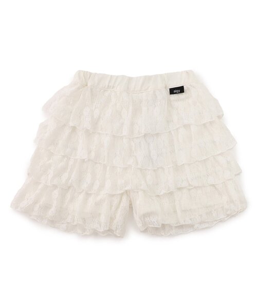 algy（アルジー）の「レースフリルキュロット（その他パンツ・キッズ・ブラック/オフホワイト・XX-SMALL/SMALL/MEDIUM/X-SMALL）」の5枚目の写真