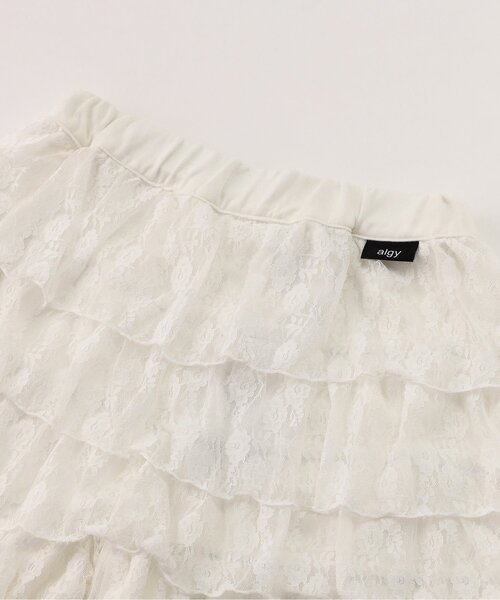 algy（アルジー）の「レースフリルキュロット（その他パンツ・キッズ・ブラック/オフホワイト・XX-SMALL/SMALL/MEDIUM/X-SMALL）」の7枚目の写真