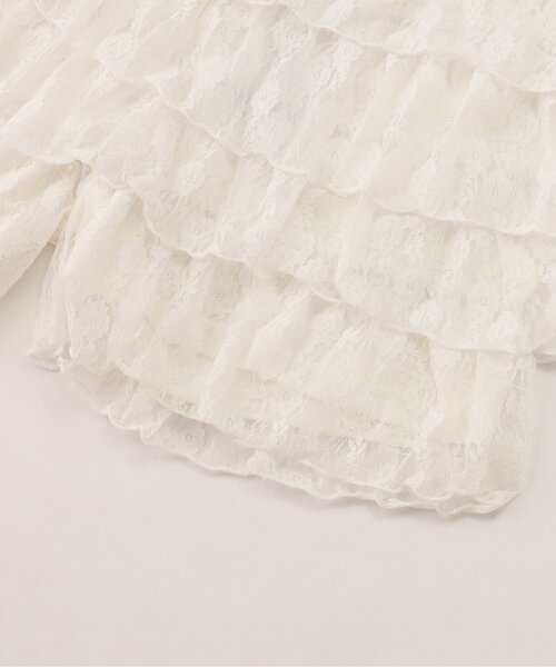 algy（アルジー）の「レースフリルキュロット（その他パンツ・キッズ・ブラック/オフホワイト・XX-SMALL/SMALL/MEDIUM/X-SMALL）」の4枚目の写真