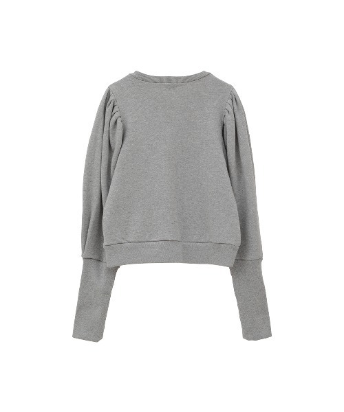 MANOF(マノフ)の「VOLUME FIT SLEEVE SWEAT(スウェット・レディース・グレー/ブラック/ベージュ・F)」の11枚目の写真