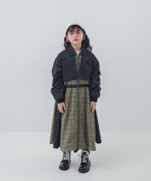 unica | チェックzipperジャケットワンピース(ワンピース)