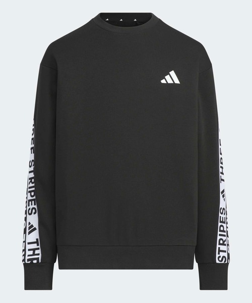 adidas（アディダス）の「ワーディングパック ルーズフィット フレンチテリー スウェット キッズ / トレーナー / アディダス adidas（スウェット・キッズ・ブラック/ブルー・120/130/140/150/160）」の2枚目の写真