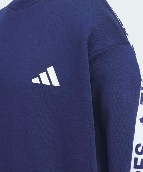 adidas（アディダス）の「ワーディングパック ルーズフィット フレンチテリー スウェット キッズ / トレーナー / アディダス adidas（スウェット・キッズ・ブラック/ブルー・120/130/140/150/160）」の8枚目の写真