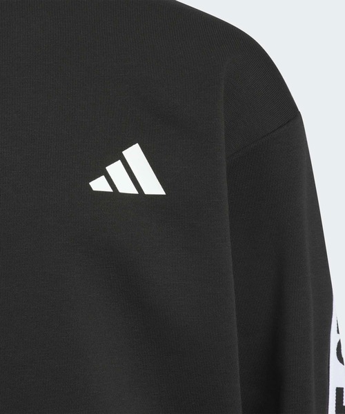 adidas（アディダス）の「ワーディングパック ルーズフィット フレンチテリー スウェット キッズ / トレーナー / アディダス adidas（スウェット・キッズ・ブラック/ブルー・120/130/140/150/160）」の4枚目の写真