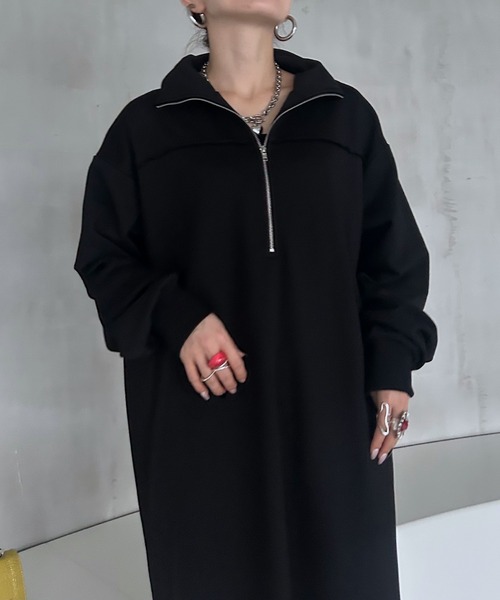 PAGEBOY（ページボーイ）の「MUSEスウェットZIPワンピース / スウェットワンピース【ZOZO限定アイテム】（ワンピース・レディース・ブラック/ブラウン・FREE）」の12枚目の写真