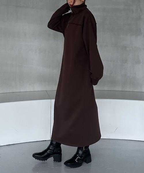PAGEBOY（ページボーイ）の「MUSEスウェットZIPワンピース / スウェットワンピース【ZOZO限定アイテム】（ワンピース・レディース・ブラック/ブラウン・FREE）」の21枚目の写真