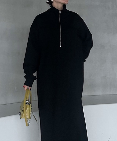 PAGEBOY（ページボーイ）の「MUSEスウェットZIPワンピース / スウェットワンピース【ZOZO限定アイテム】（ワンピース・レディース・ブラック/ブラウン・FREE）」の11枚目の写真