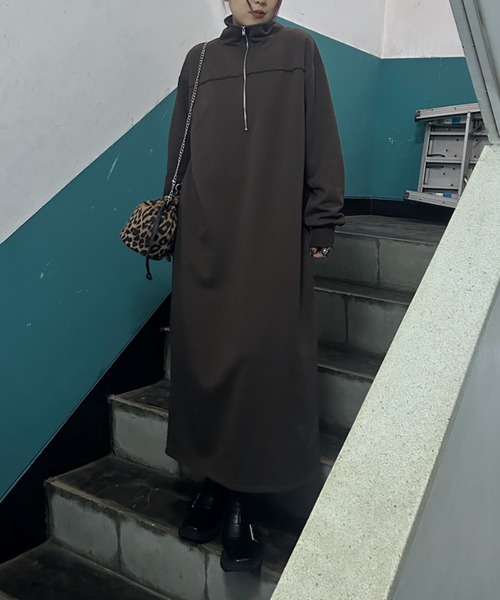 PAGEBOY（ページボーイ）の「MUSEスウェットZIPワンピース / スウェットワンピース【ZOZO限定アイテム】（ワンピース・レディース・ブラック/ブラウン・FREE）」の14枚目の写真