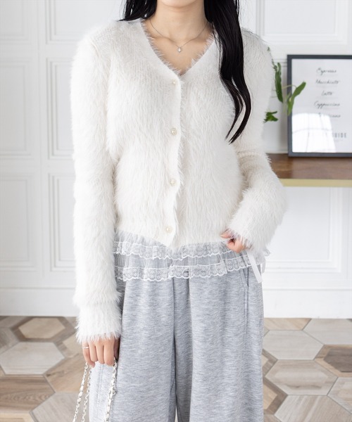 clear（クリア）の「レースラップ腰巻スカート[レイヤード ガーリー 着回し抜群]≪AW新作≫（スカート・レディース・オフホワイト・F）」の5枚目の写真