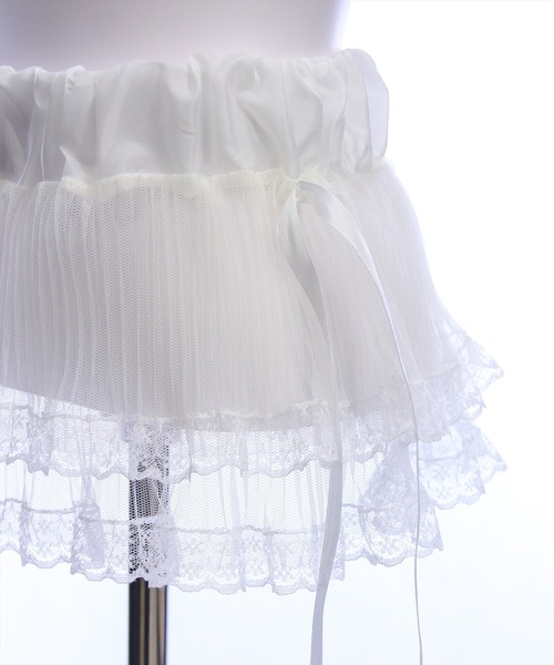 clear（クリア）の「レースラップ腰巻スカート[レイヤード ガーリー 着回し抜群]≪AW新作≫（スカート・レディース・オフホワイト・F）」の16枚目の写真