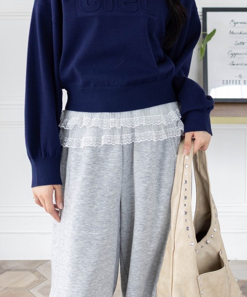 clear（クリア）の「レースラップ腰巻スカート[レイヤード ガーリー 着回し抜群]≪AW新作≫（スカート・レディース・オフホワイト・F）」の2枚目の写真