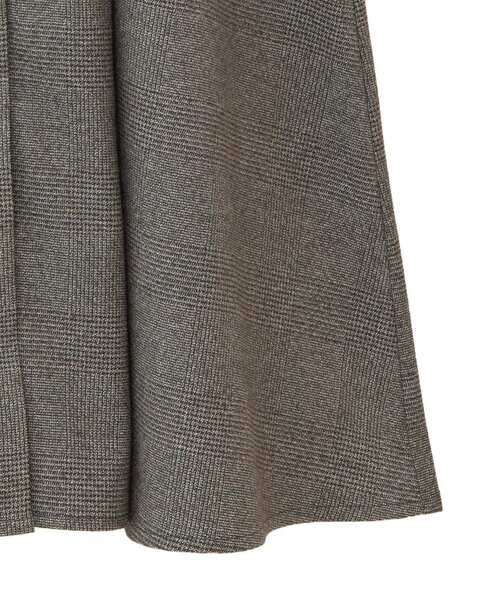 YECCA VECCA(イェッカヴェッカ)の「ベアドッキングワンピース(シャツワンピース・レディース・キャメル/チェック/チャコールグレー・FREE)」の5枚目の写真