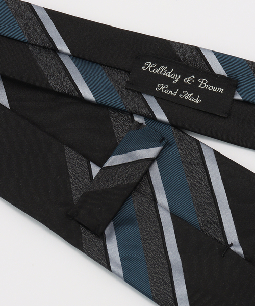 EDIFICE（エディフィス）の「Holliday & Brown(ホリデー & ブラウン) ジャガード ストライプ タイ（ネクタイ・メンズ・ボルドー/ダークブルー・FREE）」の5枚目の写真