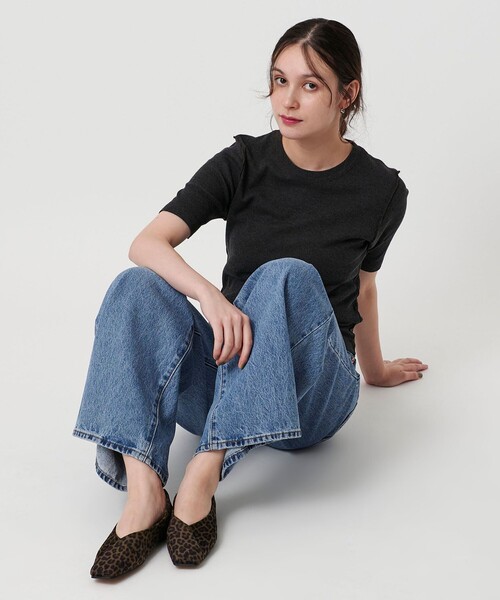 Vカット レオパード フラットシューズ（パンプス）｜BEAUTY&YOUTH