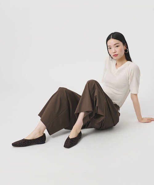 BEAUTY&YOUTH UNITED ARROWS(ビューティーアンドユースユナイテッドアローズ)の「Vカット レオパード フラットシューズ(パンプス・レディース・その他1・35h/36/36h/37/37h/38)」の6枚目の写真
