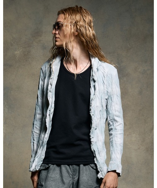 wjk(ダヴルジェイケイ)の「2-hook check(シャツ/ブラウス・メンズ・ライトグレー/ブラック/ライトブルー・SMALL/MEDIUM/LARGE/X-LARGE)」の1枚目の写真