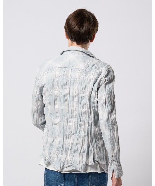 wjk(ダヴルジェイケイ)の「2-hook check(シャツ/ブラウス・メンズ・ライトグレー/ブラック/ライトブルー・SMALL/MEDIUM/LARGE/X-LARGE)」の6枚目の写真