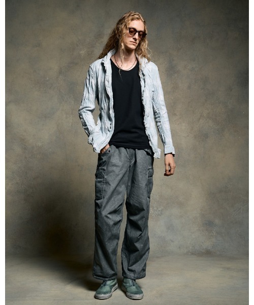 wjk(ダヴルジェイケイ)の「2-hook check(シャツ/ブラウス・メンズ・ライトグレー/ブラック/ライトブルー・SMALL/MEDIUM/LARGE/X-LARGE)」の13枚目の写真