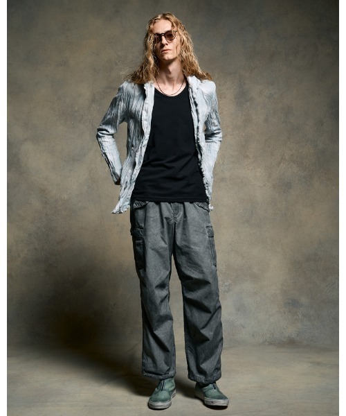 wjk(ダヴルジェイケイ)の「2-hook check(シャツ/ブラウス・メンズ・ライトグレー/ブラック/ライトブルー・SMALL/MEDIUM/LARGE/X-LARGE)」の19枚目の写真