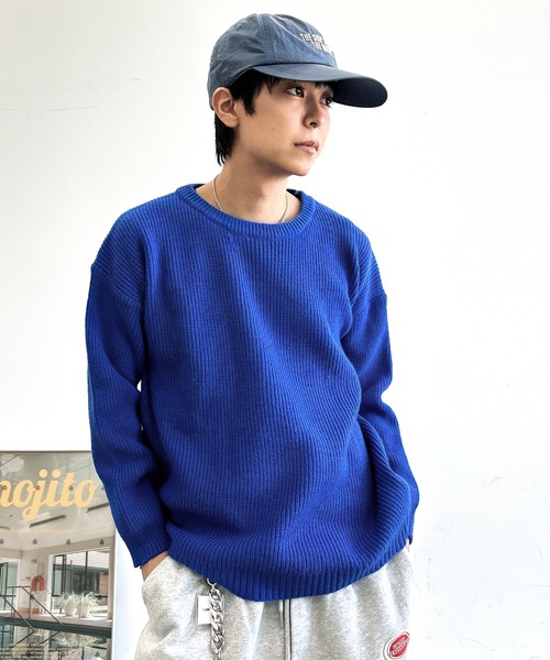 UNDERSTATEMENTs(アンダーステイトメント)の「【ユニセックス】ベーシック畔網ニット(ニット/セーター・メンズ・ブラック/ブルー/グリーン・MEDIUM/LARGE)」の22枚目の写真
