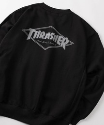 【70】【THRASHER/スラッシャー】クラックプリント 裏起毛 スウェット