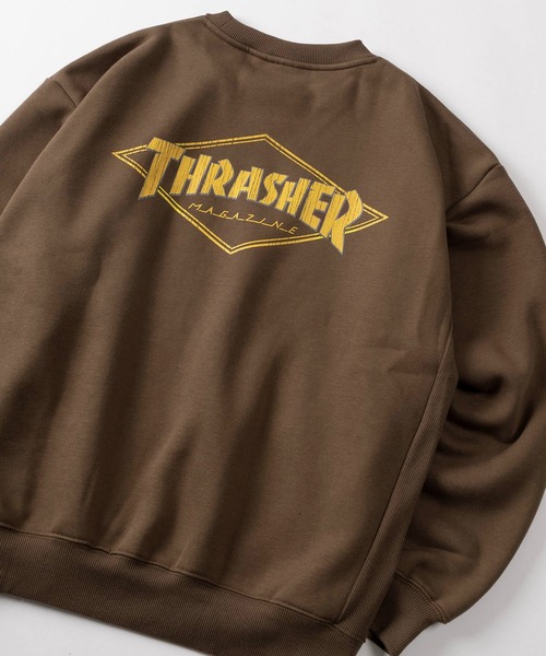 THRASHER(スラッシャー)の「【70】【THRASHER/スラッシャー】クラックプリント 裏起毛 スウェット(スウェット・メンズ・アッシュグレー/オフホワイト/ブラック系その他/アイボリー/ブラック/ブラウン系その他/ブラウン/ライトグレー・M/L/XL)」の8枚目の写真