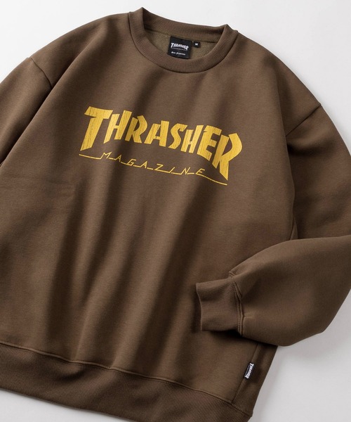 THRASHER(スラッシャー)の「【70】【THRASHER/スラッシャー】クラックプリント 裏起毛 スウェット(スウェット・メンズ・アッシュグレー/オフホワイト/ブラック系その他/アイボリー/ブラック/ブラウン系その他/ブラウン/ライトグレー・M/L/XL)」の7枚目の写真