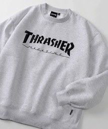 【70】【THRASHER/スラッシャー】クラックプリント 裏起毛 スウェット