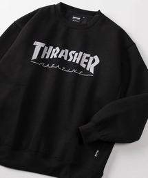 【70】【THRASHER/スラッシャー】クラックプリント 裏起毛 スウェット