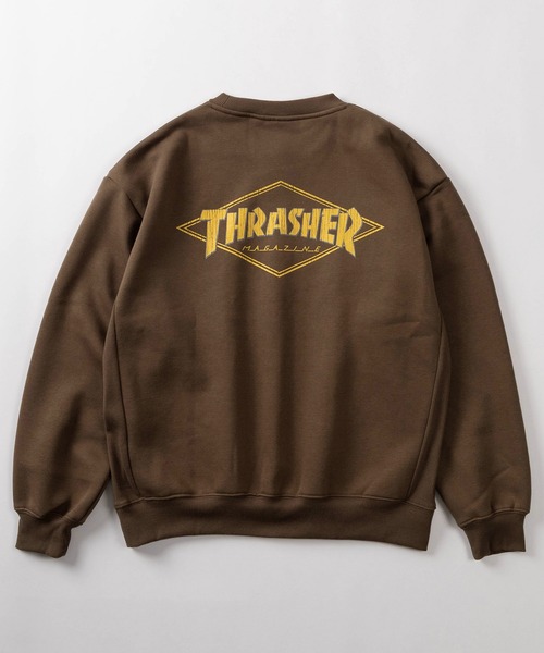 THRASHER(スラッシャー)の「【70】【THRASHER/スラッシャー】クラックプリント 裏起毛 スウェット(スウェット・メンズ・アッシュグレー/オフホワイト/ブラック系その他/アイボリー/ブラック/ブラウン系その他/ブラウン/ライトグレー・M/L/XL)」の12枚目の写真