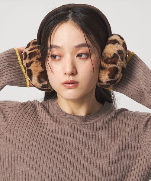 美品＊vivienne＊ファーイヤーマフ＊カーキ HOOD, WINTER, W/ SYNTHETIC FUR RUFF | ACCESSORY ASSORT | The Real