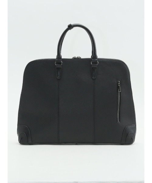 m.f.editorial（エムエフエディトリアル）の「【A4対応 2WAY】サフィアーノ型押し ブリーフバッグ（ビジネスバッグ・メンズ・ブラック/ダークウッド・FREE）」の10枚目の写真