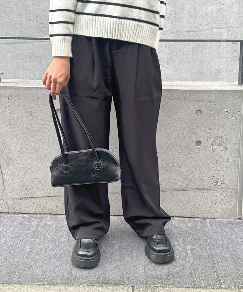 frunco(フランコ)の「タックワイドパンツ(その他パンツ・レディース・ベージュ/ブラック/グレー/ホワイト・MEDIUM)」の7枚目の写真