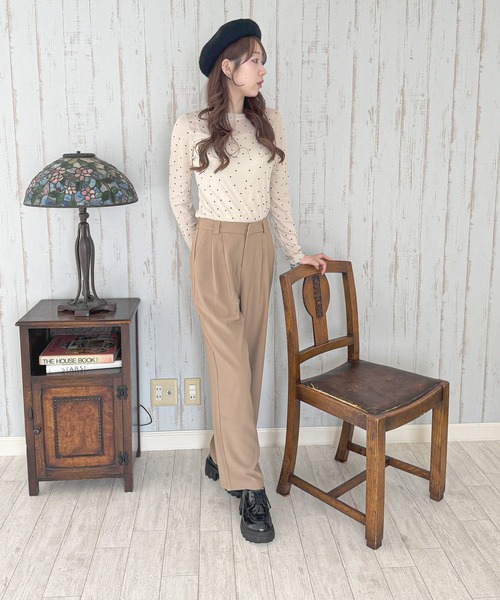 frunco(フランコ)の「タックワイドパンツ(その他パンツ・レディース・ベージュ/ブラック/グレー/ホワイト・MEDIUM)」の19枚目の写真