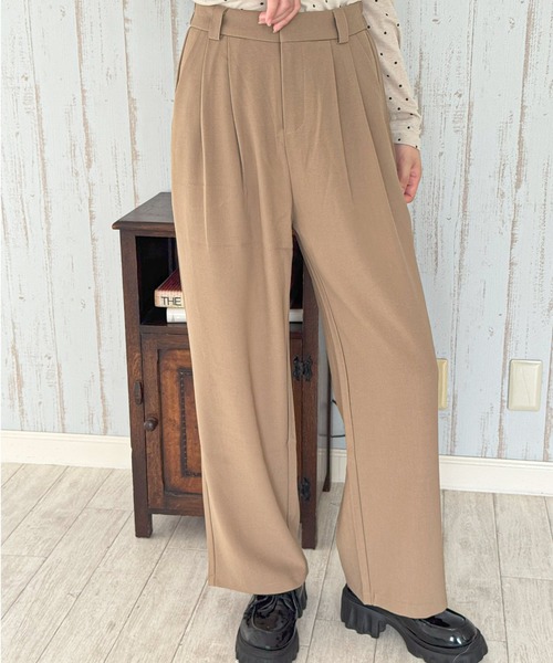 frunco(フランコ)の「タックワイドパンツ(その他パンツ・レディース・ベージュ/ブラック/グレー/ホワイト・MEDIUM)」の14枚目の写真