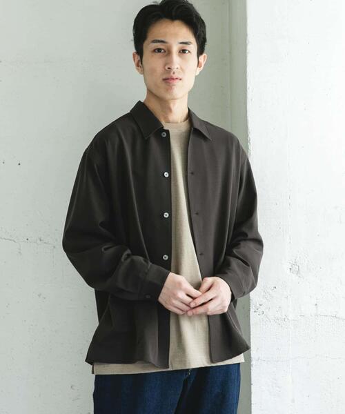 URBAN RESEARCH DOORS（アーバンリサーチドアーズ）の「ウールライクシャツジャケット（その他アウター・メンズ・カーキ/ネイビー/ブラウン/グレー系その他・MEDIUM/LARGE）」の16枚目の写真