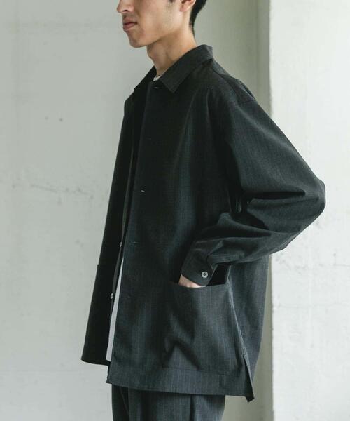 At Last プルオーバーシャツジャケット セール】シャツジャケット<セットアップ対応>限定展開（テーラード