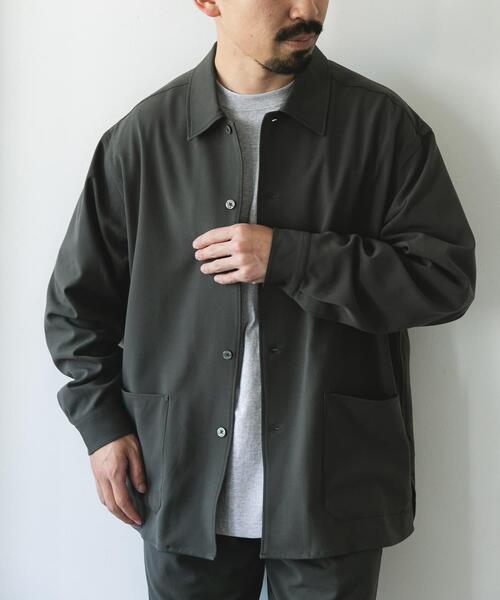 URBAN RESEARCH DOORS（アーバンリサーチドアーズ）の「ウールライクシャツジャケット（その他アウター・メンズ・カーキ/ネイビー/ブラウン/グレー系その他・MEDIUM/LARGE）」の12枚目の写真