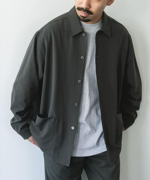 URBAN RESEARCH DOORS（アーバンリサーチドアーズ）の「ウールライクシャツジャケット（その他アウター・メンズ・カーキ/ネイビー/ブラウン/グレー系その他・MEDIUM/LARGE）」の13枚目の写真
