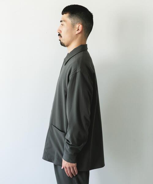 URBAN RESEARCH DOORS（アーバンリサーチドアーズ）の「ウールライクシャツジャケット（その他アウター・メンズ・カーキ/ネイビー/ブラウン/グレー系その他・MEDIUM/LARGE）」の6枚目の写真