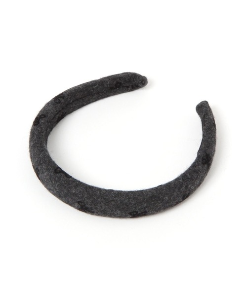 tiny tiny（ティニーティニー）の「リボン柄カチューシャ[tiny tiny(ティニーティニー)]（カチューシャ・レディース・ブラック/ブラウン・0）」の2枚目の写真