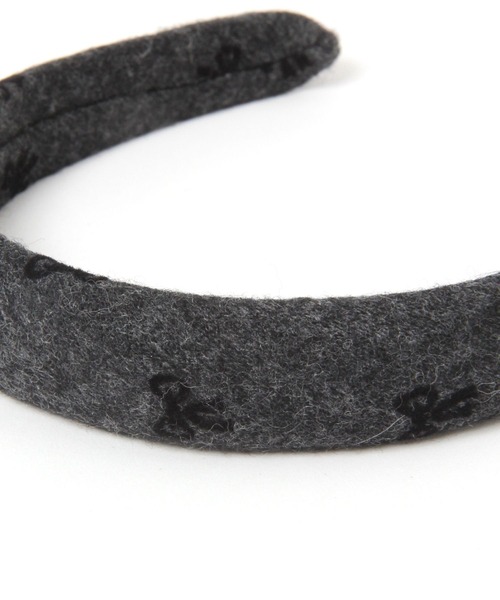 tiny tiny（ティニーティニー）の「リボン柄カチューシャ[tiny tiny(ティニーティニー)]（カチューシャ・レディース・ブラック/ブラウン・0）」の4枚目の写真