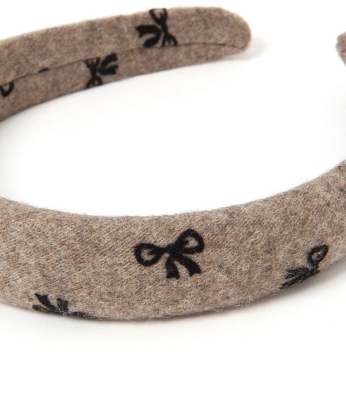 tiny tiny（ティニーティニー）の「リボン柄カチューシャ[tiny tiny(ティニーティニー)]（カチューシャ・レディース・ブラック/ブラウン・0）」の6枚目の写真